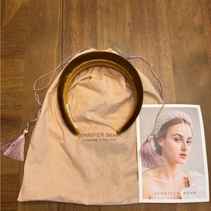 Jennifer Behr Thada Headband in Velvet